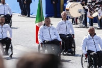 Il gruppo Paralimpico del GSE, capeggiato dal ten.col. M.O.V. Gianfranco Paglia, sfila ai Fori Imperiali per il 72° Anniversario della Repubblica Italiana, 2 giugno 2018