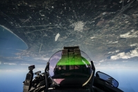 Una spettacolare immagine in volo sull'Eurofighter