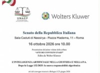 Avvocati: venerdì 16 ottobre convegno UNAEP su IA nella giustizia e nella Pa Avvocati: venerdì 16 ottobre convegno UNAEP su IA nella giustizia e nella Pa